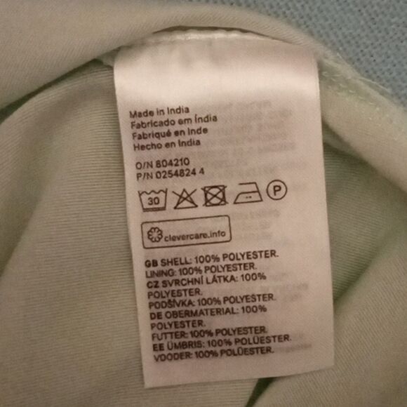 H&M Divided Light Aqua Flowy Ballet Mini Dress Sz 12 - Picture 8 of 8